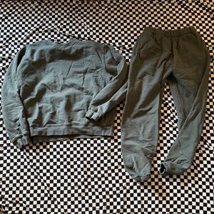 Women’s Olive Green SET Active Jumpsuit Set